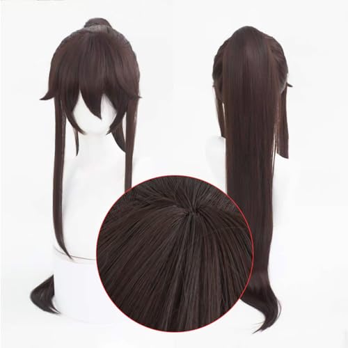 Perruque cosplay Jigokuraku marron anti-nœuds pour fêter Halloween