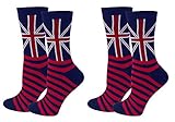 3 Pairs 2 Pairs or 1 Pairs Women Flag Print Colorful Funky Casual Cotton Crew Socks