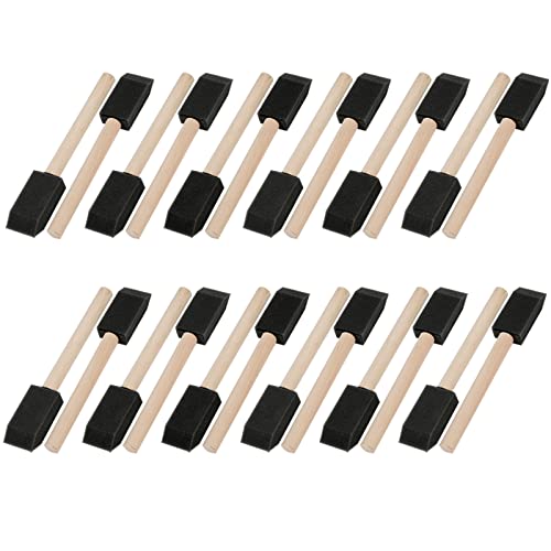 Image of Mister Rui 24 Pack 1 Inch Foam Paint Brushes for Painting and Cleaning