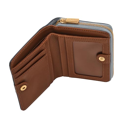 Image of Fossil Women's Logan RFID-Blocking Leather Mini Multifunction Bifold Wallet