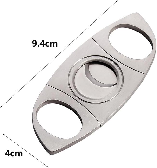 JDIME Cigar Cutter Stainless Steel Guillotine Metal Classic Scissors Puncher Slicer Portable Accessories Tool
