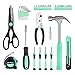 CARTMAN 39-Piece Home Tool Set Kit, Essential Household Hand Tools with Plastic Storage Case, Green