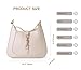 CanVia Mini Ladies Shoulder Bag, Underarm Bag, Cute Handbag, French Fashion Purse For women, Tote bag For Women (White)