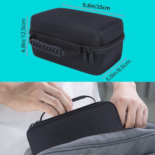 RIYADAone Hartschalen Schutzhülle Tasche Geeignet für Liene Amber M100 / M200 Farbsublimation Sofortbilddrucker und Handy Fotodrucker (Schwarz)