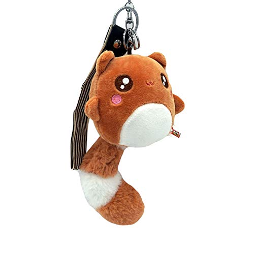 Oyov2L Keychain Cute Long Tail Raccoon Plush Doll Pendant Key Holder Keychain Bags Decoration Plush Toys Christmas Decor Light Brown One Size
