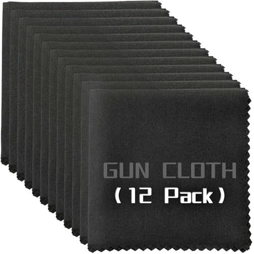 12 Pack Microfiber Gun Cleaning Cloth, 12