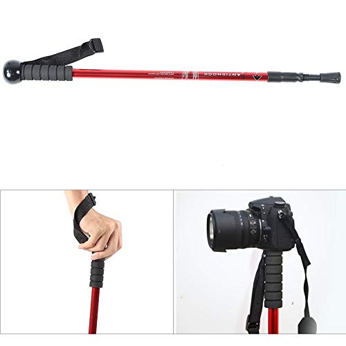 Tragbare, im Freien Verstellbare Kamera Camcorder Einbeinstativ Aluminium Wanderstock Verstellbarer Gehstock Rutschfestes Klettern Spazierstock