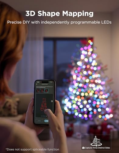 Govee Christmas Sparkle String Lights, Christmas Decorations Indoor, 30m RGBWIC Lights with 375 LEDs,140+ Dynamic Scene Modes for Holiday Decor，Smart APP Control with Alexa - Image 3