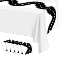 6 Stück Rennbahn-Tischläufer, Rennwagen-Partydekoration 35 X 274 cm Rennstrecke Tischläufer Plastik-Tischdeko Für Kinder Jungen Geburtstags-Party Mit Auto-Thema