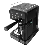 Cecotec Halbautomatische Espressomaschine Power Espresso Touch ColdBrew Latte. 1350 W, 20 Bar, Kalt, Warm oder Heiß, Touch-Display, 1,5 L Wassertank, 500 ml Milchtank, Doppelter Siebträg – Ansicht 3