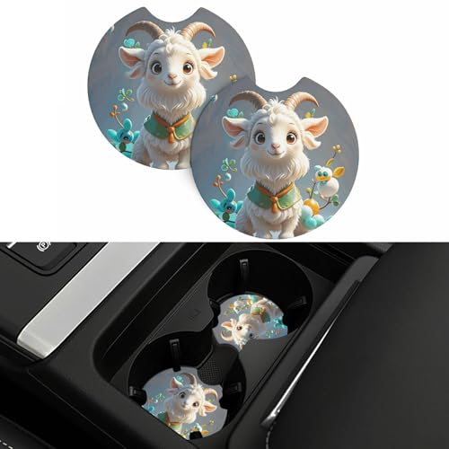 2 Pack Posavasos para Carros Neopreno Negro miniatura 5