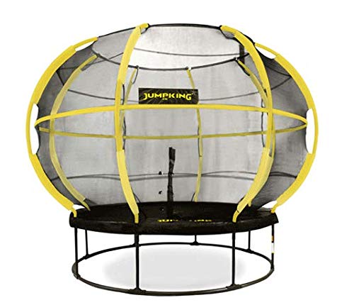 8ft ZorbPOD Trampoline Yellow with Safety Enclosure and Net to keep Children safe