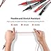 Test Leads, Electrical Multimeter Leads kit with Alligator Clips,Metal Probes, Test Hooks, CAT II 1000V 10A,Set of 8 Pieces Tacklife METL04