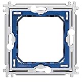 Metall-Tragring für das Schalterprogramm Living-Light Schraubbefestigung ? vertikal und horizontal anreihbar ? zur Aufnahme von 2 ModulenTechnische Daten:Ausführung: sonstigeMontageart: Befestigung mit SchraubeMit Nagel: NeinMontageart der Moduleinsätze: vorneMontagerichtung: horizontal und vertikalAnzahl der Module horizontal (bei Modulbauweise): 2Anzahl der Module vertikal (bei Modulbauweise): 2Mit Einbaudose: JaMit Schrauben: JaGeeignet zum Einbau in runde Einbaudose 60 mm: NeinGeeignet