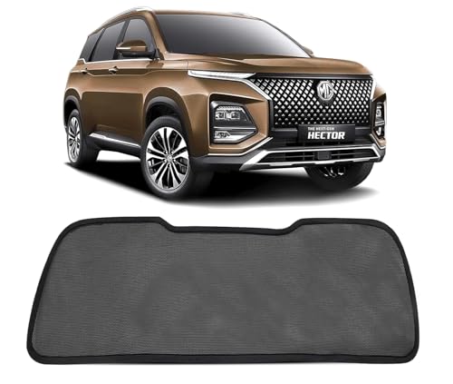Image of Autofact Dicky Curtain for MG Hector | Custom Fit Rear Windshield Sunshade | UV & Heat Protection | Foldable Mesh | Privacy & Cooling Car Accessory