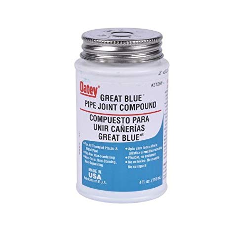 Oatey 31261, Great Blue 4 fl.oz. Pipe Joint Compound, Pack of 60 pcs