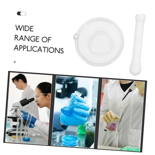 Set de mortero y mano de vidrio 60ml para cocina y laboratorio miniatura 7