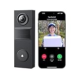 Tapo(タポ) スマートドアホン ドアホン 工事不要 インターホン ワイヤレス カメラ付きインターホン 2K 3MP 300万画素 IP54 防水防塵 双方向通話 ドアホンコール 人物検知 メーカー保証1年 TP-Link Tapo D205