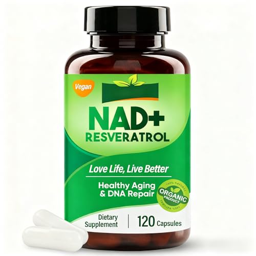 Integratore Avanzato NAD+ & Resveratrolo 1500mg | 120 Capsule Molli | Sostegno Cellulare e Benessere Generico