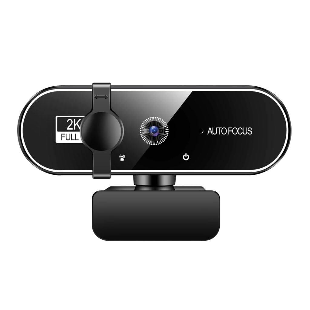 LEIYTFE Webcam with Microphone and Autofocus,1080P/2K/4K HD Streaming Camera, Plug & Play,for Meeting/Online Video Calls,Computer Camera with Privacy Cover(2K)-image-6