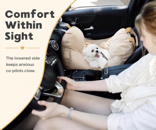 Image of PET AWESOME Dog Car Seat, Puppy Booster Seat, Travel Carrier Bed for Small and Medium Pets