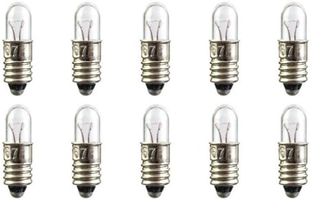 Industries #1769 Bulbs, 2.5 V, 0.5 W, E5 Base, T-1.75 shape (Box of 10)