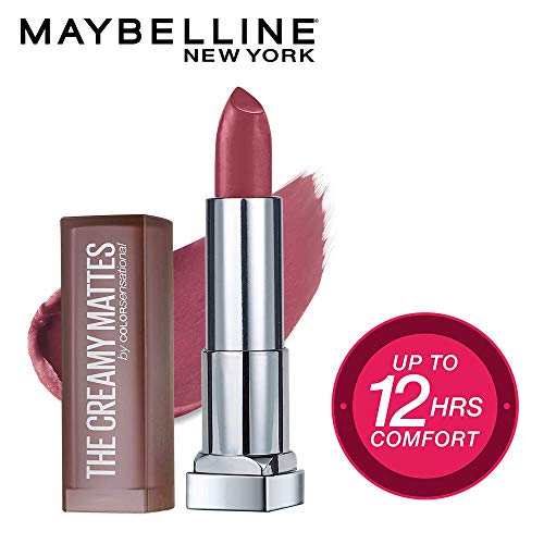 Image of Maybelline New York Color Sensational Creamy Matte Lipstick, 660 Touch of Spice, 3.9g And Maybelline New York Color Sensational Creamy Matte Lipstick, 690 Siren in Scarlet, 3.9g