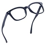 LifeArt Lunette Anti-Lumière Bleue, Anti fatigue, lunette de lecture pour ordinateur, Gaming Lunettes, Gaming Glasses aux hommes femmes, Anti UV, Anti Reflets (Bleu, 0.75 Vergrößerung）