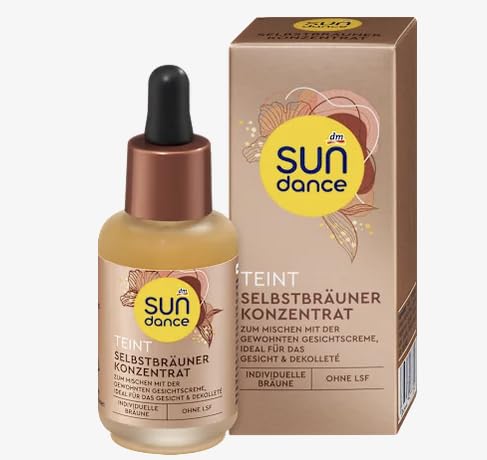 Concentré autobronzant SUNDANCE 30 ml sérum gouttes visage effet doré