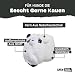 Bark Super Chewer Tough Dog Chew Toys for Aggressive Chewers, Plush 2 Toys in 1 Panda Bear - Large