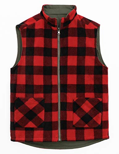Image of ZENTHACE Men's Full Zip Reversible Work Casual Vest