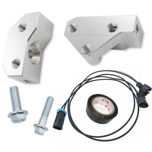 Knock Sensor Relocation Brackets and 36 Inches Extension Wire Harness for 1997-2007 GM Gen III LS V8 Engines LS1 LM7 LR4 LQ4 LS6 L59 LQ9 LM4 L33