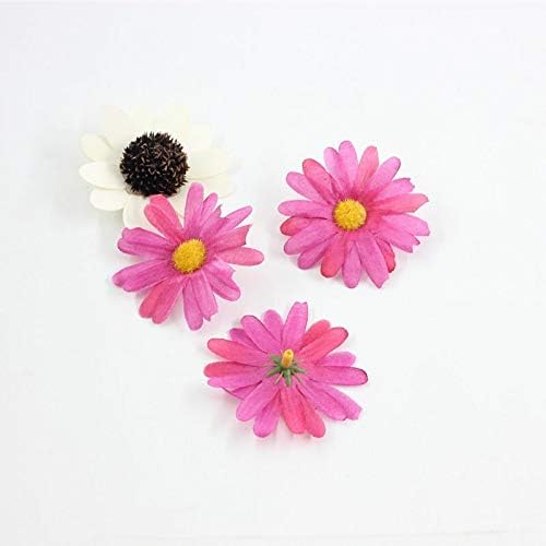EdricShop 10 PCSlote Cabeca Artificial Flor De Seda Pequeno Crisantemo Cabeca De Flor Da Margarida Do Gerbera Falso DIY Casamento Colori - (Color