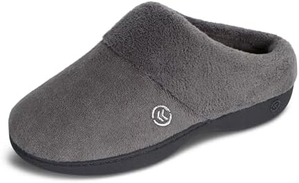 isotoner Cozy Terry Slip-in Clog With Soft Memory Foam, Arch Support, and Indoor/Outdoor Sole womens Slip on Slipper