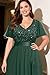 Emerald Green Dress Plus Size Holiday Christmas New Years Eve Formal Evening Sequin Glitter Mother Prom Long Nye Gowns