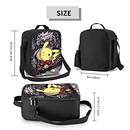 Kknqrz Anime Lunch Bag Portable Insulated Lunch Box Handbag For Men Women Teen Work Office Travel #TOP1