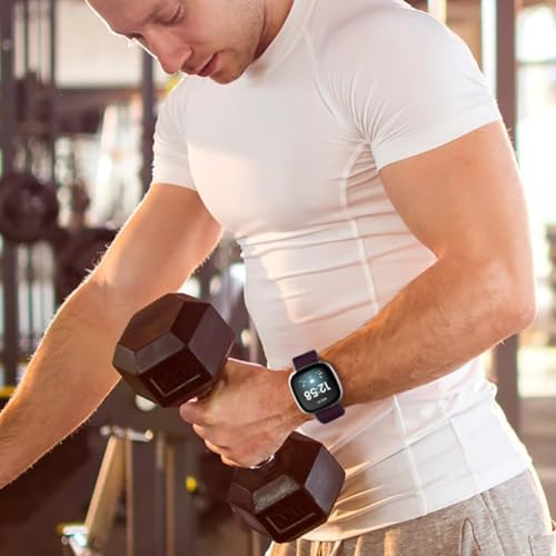 OFFCUP 3PCS Braided Stretchy Strap Compatible with Fitbit Versa 3/4/Sense/Sense 2 for Women Men Kids, Adjustable Stretchy Wristbands Nylon Sports Replacement Band - Image 5