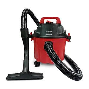 AGARO Rapid Vacuum Cleaner,1000W,Wet&Dry,for Home Use,Blower Function,10L Tank Capacity,16.5 Kpa Suction Power,Plastic Body,Red,10 Liter,Cartridge