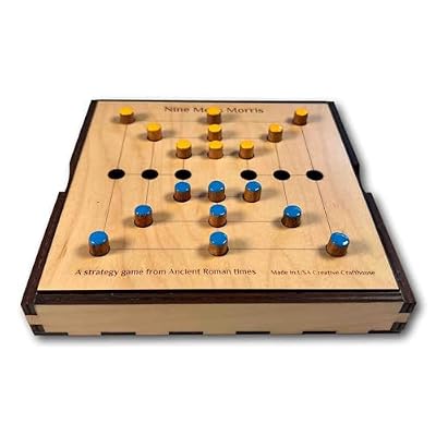 Nine Mens Morris Strategy game from ancient Rome. Premium version made in USA