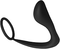 Vista 4 de FST Silicone Cock Ring with Anal Plug Prostate Massage Stimulator and Penis Ring Erection Enhancing Combo