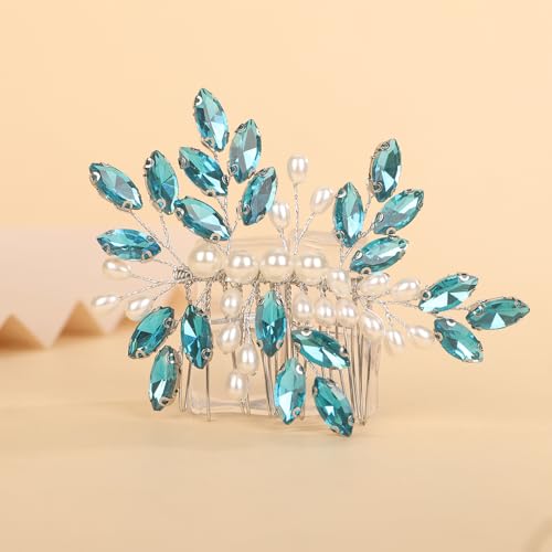 Accesorio Para Cabello Con Piedras De Cristal Y Perlas miniatura 1