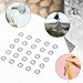 8mm Mini Split Ring for Jewelry Making, 30 PCS Thick Strong Stainless Steel Mini Key Ring Metal Keyring Connectors Double Loops Round Split Jump Rings for Jewelry Making Bracelets Earrings Crafts