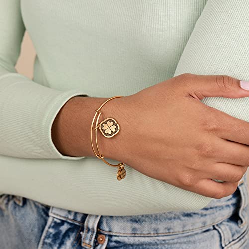 Alex and Ani Four Leaf Clover Charm Bangle, 'Sweet Serendipity'4