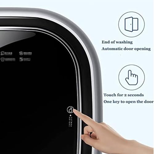 Genérico Lavadora y Secadora Compacta Automática Eléctrica 1450W, Mini Lavadora de Ropa Interior, Lavado a Alta Temperatura para Baño y Cocina