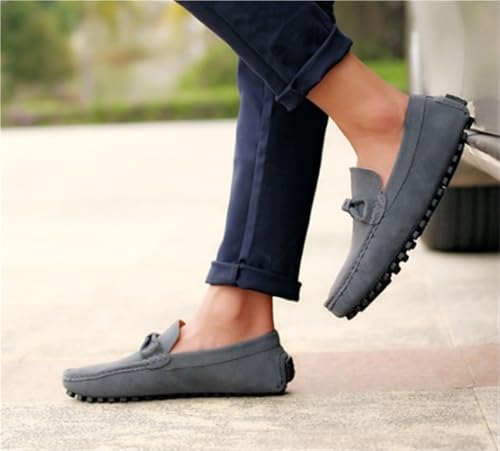 Mens Suede Loafers Lightweight Flexible Anti Slip Round Toe Driving Shoes for Men Casual Walking Comfort Prom4