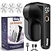Quitapelusas Electrico Quita Pelusas Ropa - Ziitty Quita Bolas de la Ropa, Pantalla LCD, Carga por Type-C, 6 Hojas, Cuchilla de Quitapelusas Recargable Potente y Eficiente para Ropa y Muebles, Negro