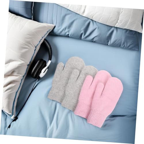 Guantes de lana tejidos para mujer ideales para excursiones y aventuras de invierno 7