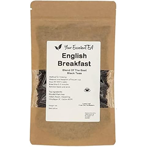 English Breakfast - Blend Of The Best Loose Leaf Black Teas - Indian Assam, Darjeeling Himalayan SF, Ceylon BOP1 (50g) Cover
