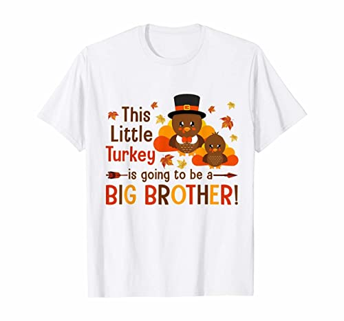 T-shirt grand frère petit dindon - Vêtement annonce naissance touchante