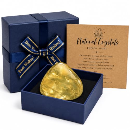 Image of Premium Single Natural Crystal Stone in Gift Box, Spiritual Healing Reiki Stones Gifts